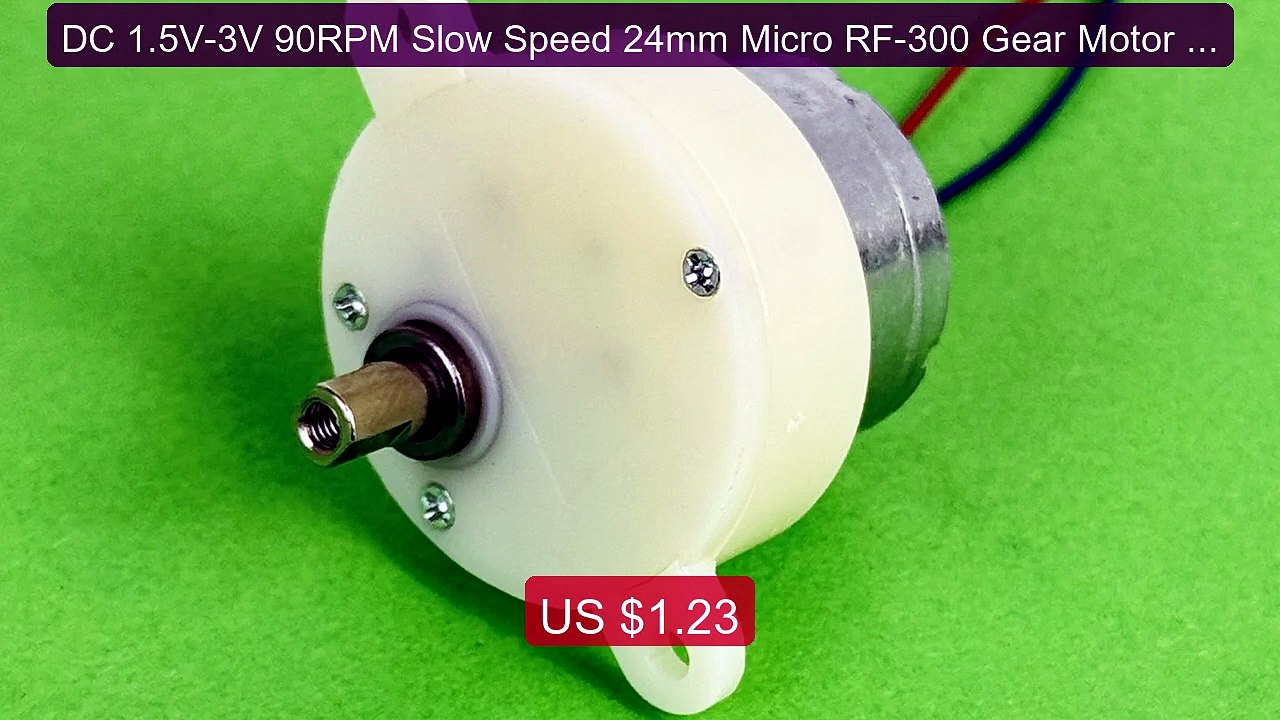 DC 1.5V-3V 90RPM Slow Speed 24mm Micro RF-300 Gear Motor Spee... -- Amazing Value 2026 | Must Have!