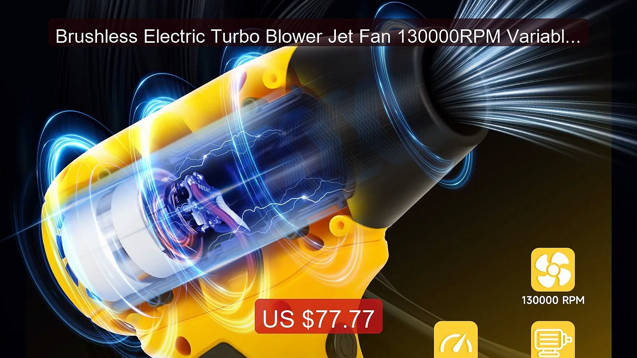 Brushless Electric Turbo Blower Jet Fan 130000RPM Variable ... -- Top Pick 2026 | Unbeatable Price!