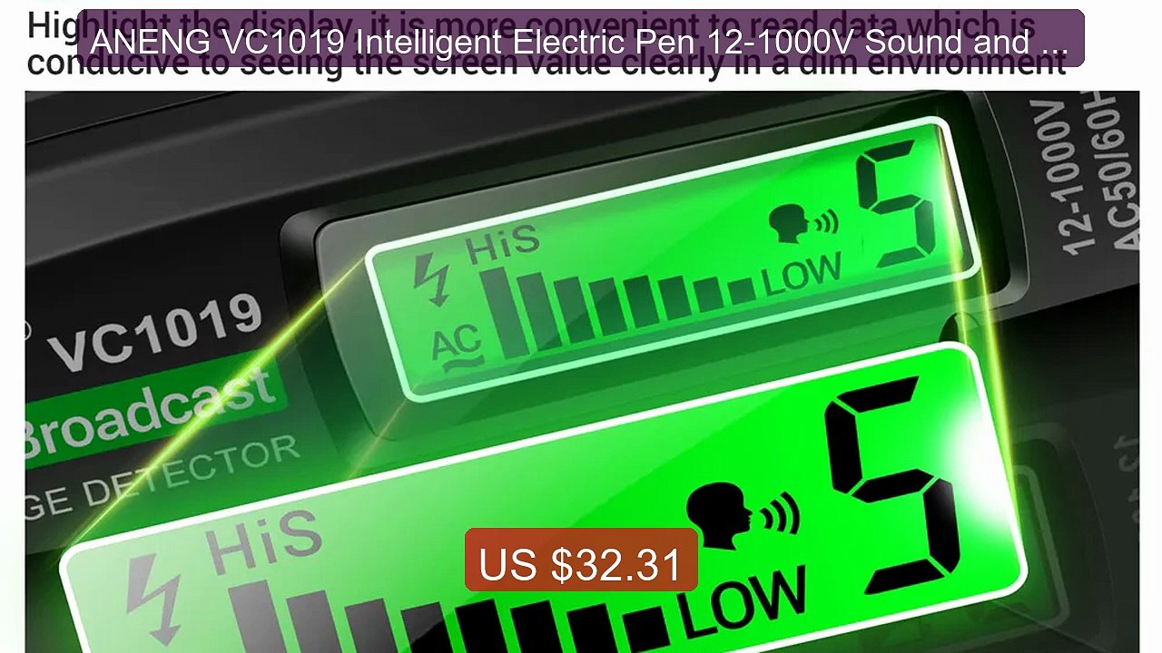 ANENG VC1019 Intelligent Electric Pen 12-1000V Sound and Light Voic... -- Top Rated 2026 | Buy Now!