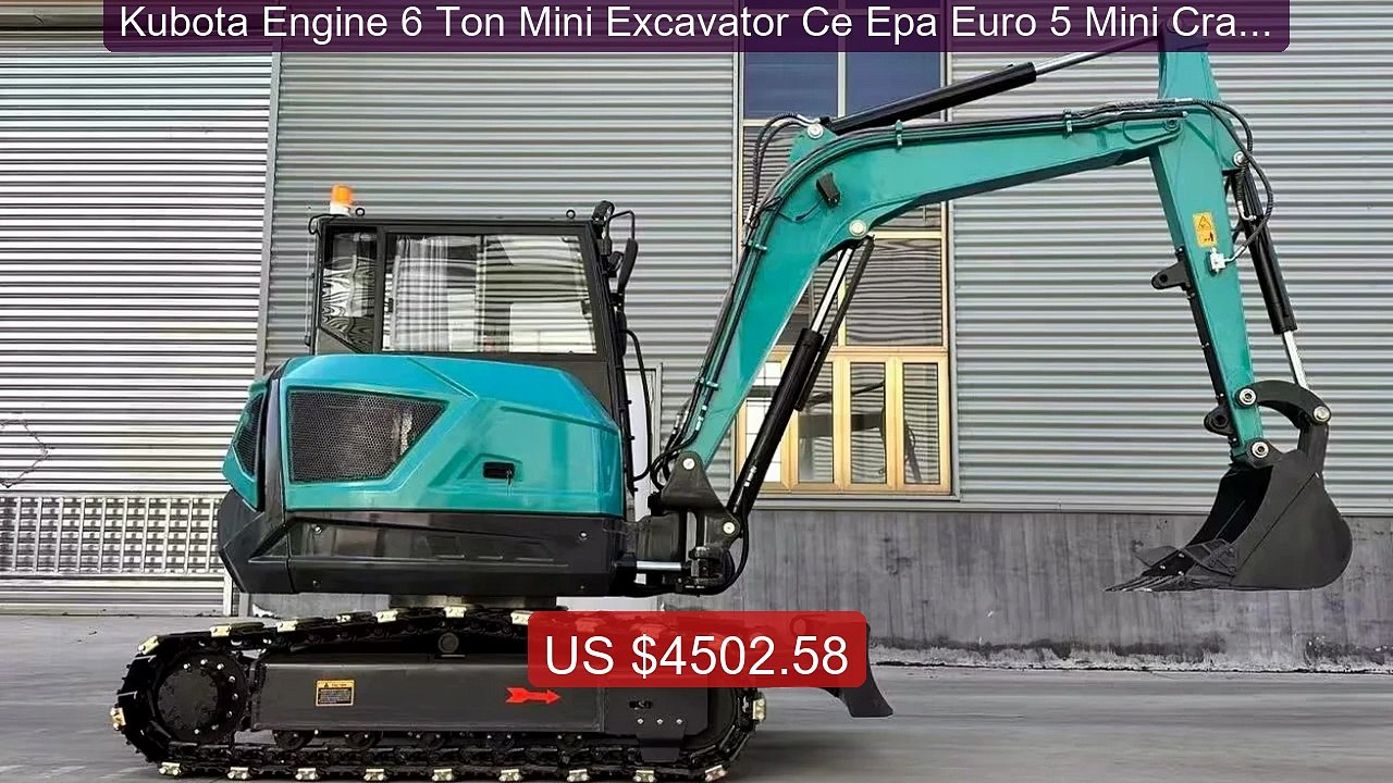 Kubota Engine 6 Ton Mini Excavator Ce Epa Euro...
