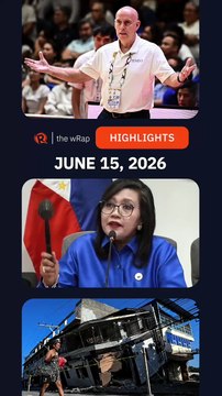 Today’s headlines: Tab Baldwin, Sara Duterte impeachment, Earthquake | The wRap | June 15, 2026
