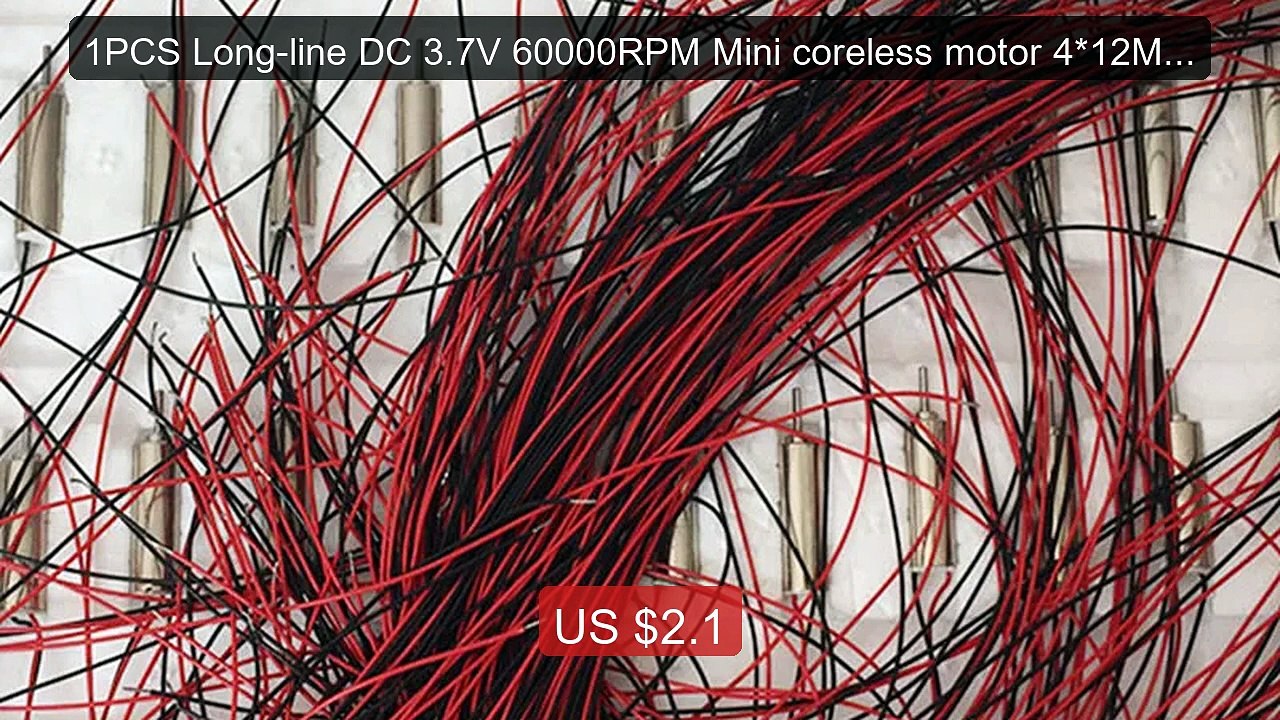 1PCS Long-line DC 3.7V 60000RPM Mini coreless motor 4*12MM 1.5... -- Best Buy 2026 | Great Quality!