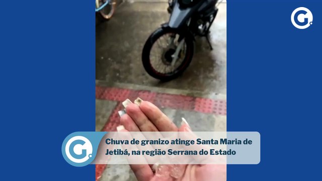 Chuva de granizo atinge Santa Maria de Jetibá