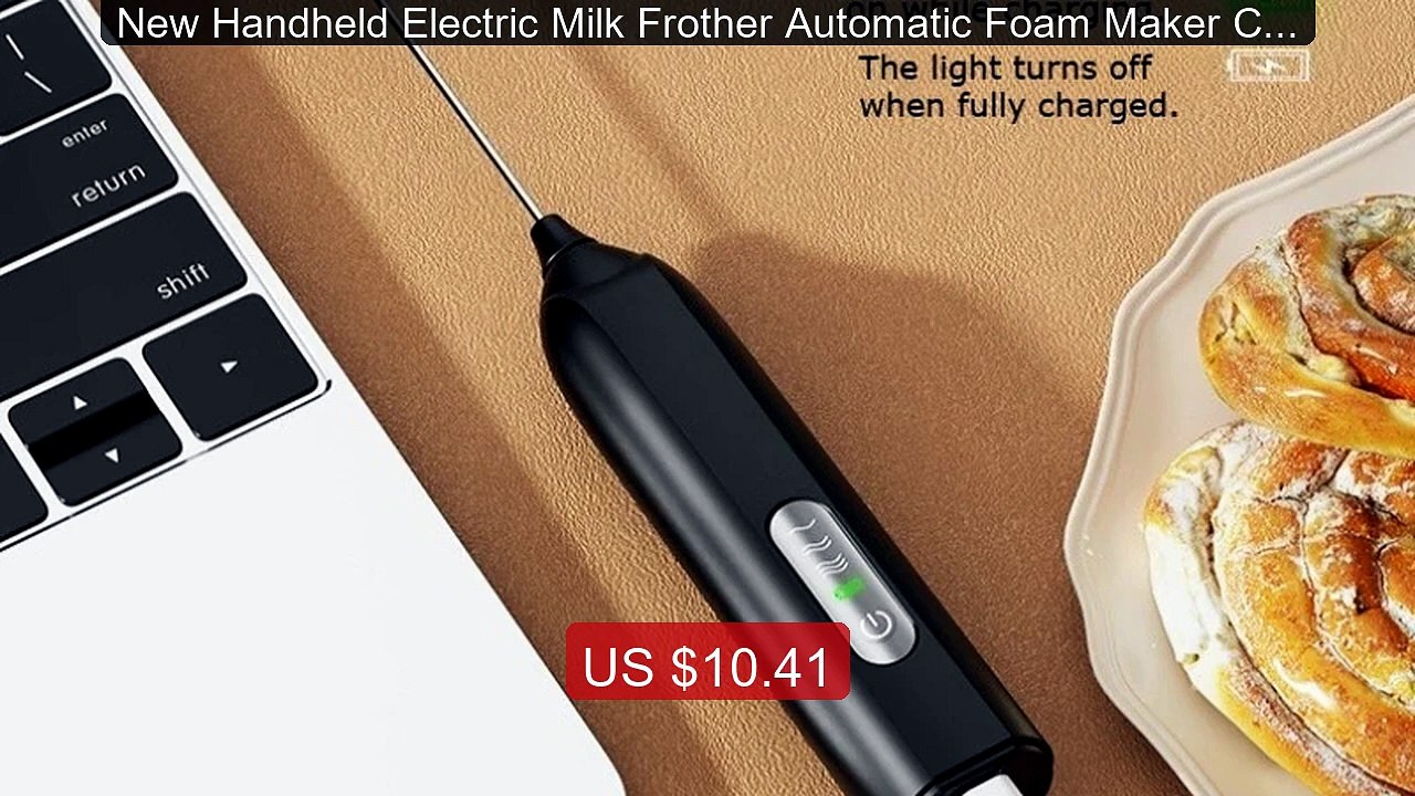 New Handheld Electric Milk Frother Automatic Foam Maker Coffe... -- Amazing Value 2026 | Must Have!