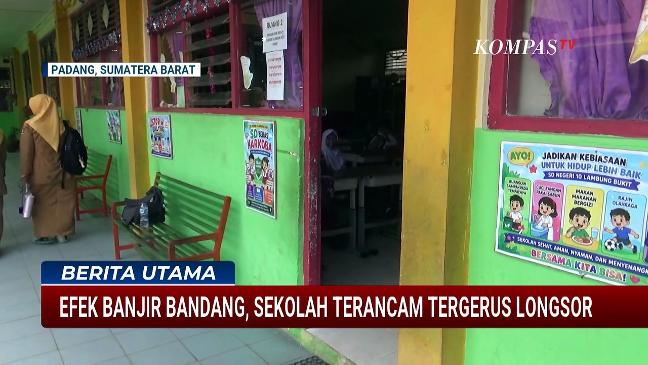 Pasca Banjir Bandang, Sekolah di Sumbar Terancam Tergerus Longsor | BERITA UTAMA