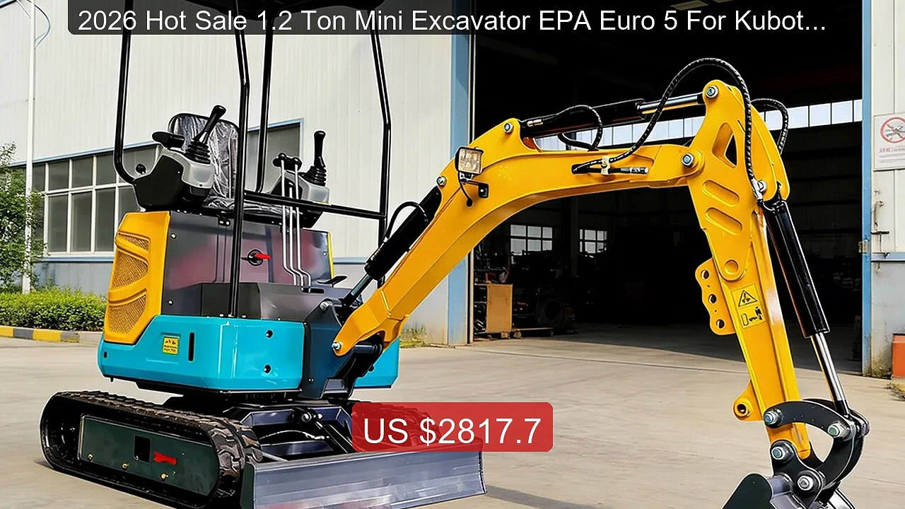 2026 Hot Sale 1.2 Ton Mini Excavator EPA Euro 5 For Kubota Eng... -- Best Buy 2026 | Great Quality!