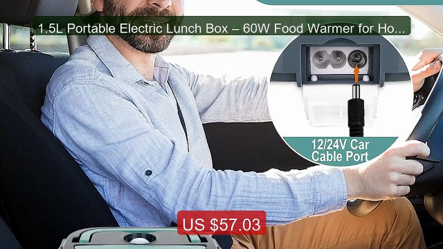 1.5L Portable Electric Lunch Box – 60W Food Warmer for Home &... Amazing Value 2026 | Must Have!