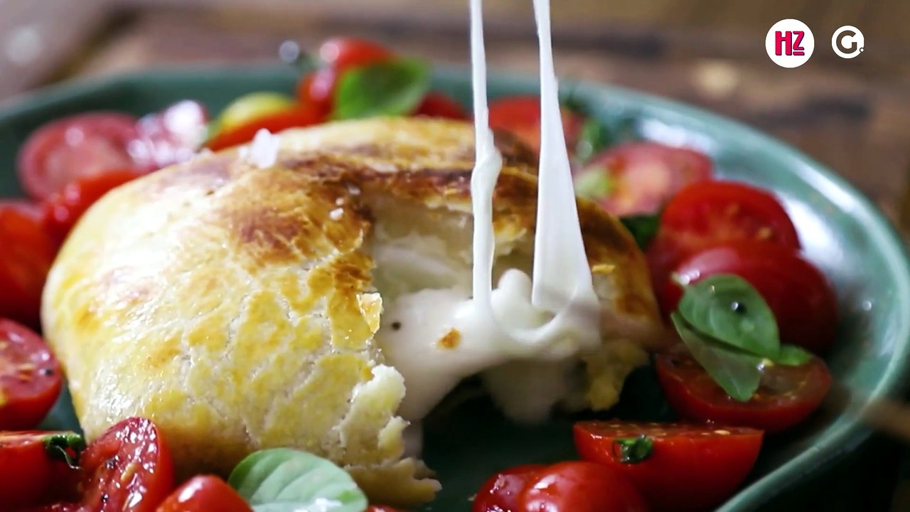 Aprenda a receita de burrata com massa folhada