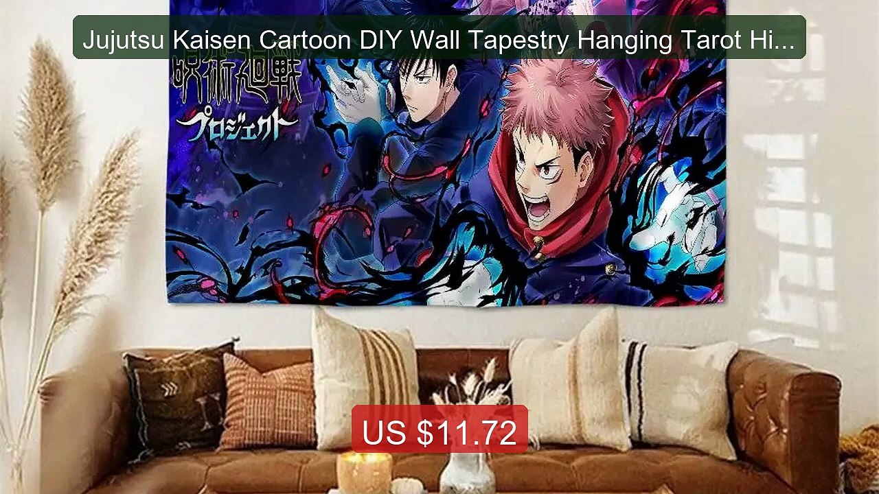 Jujutsu Kaisen Cartoon DIY Wall Tapestry Hanging Tarot Hipp... -- Top Pick 2026 | Unbeatable Price!