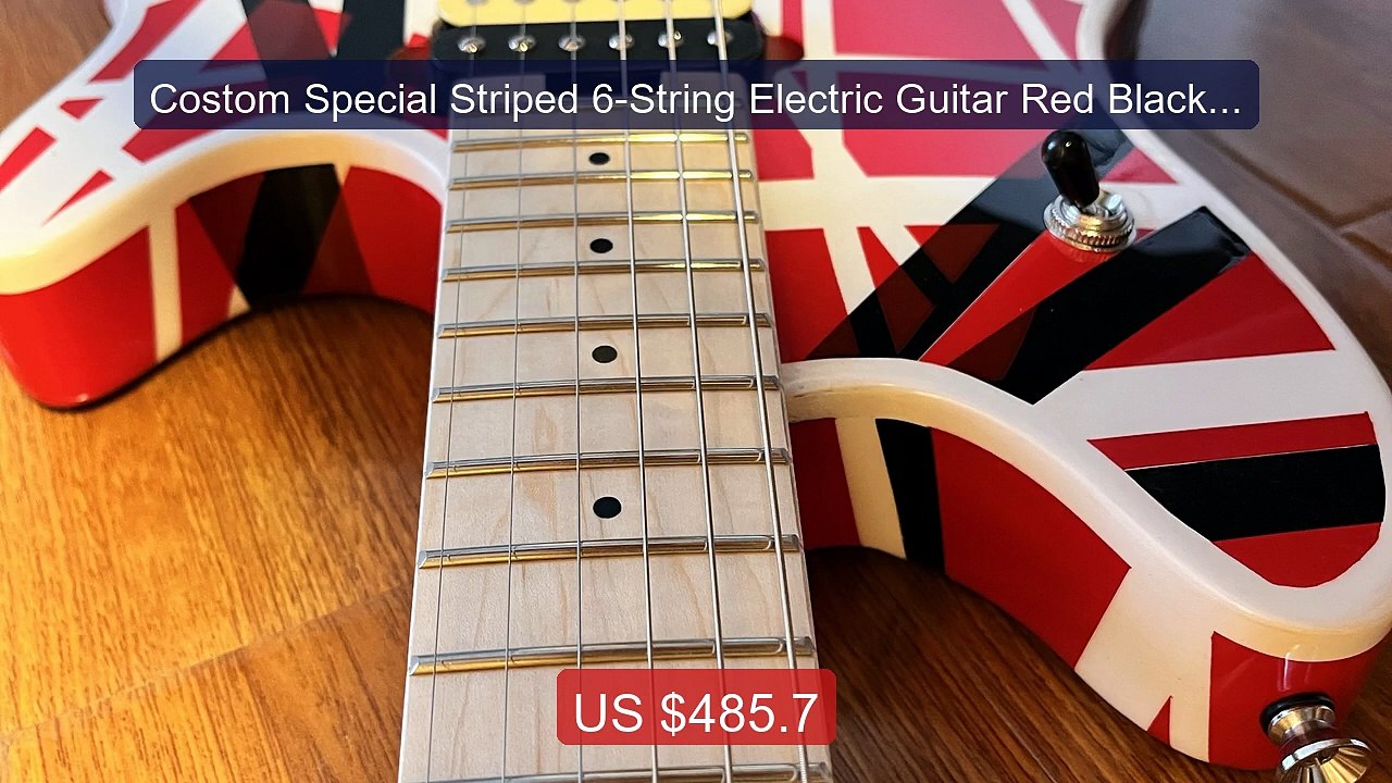 Costom Special Striped 6-String Electric Guitar Red Black a... -- Top Pick 2026 | Unbeatable Price!