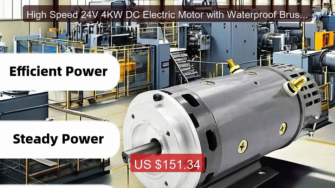 High Speed 24V 4KW DC Electric Motor with Waterproof Brush ... -- Top Pick 2026 | Unbeatable Price!