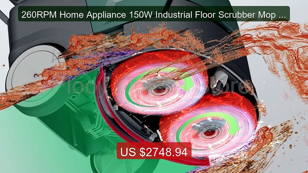 260RPM Home Appliance 150W Industrial Floor Scrubber Mop for ... -- Amazing Value 2026 | Must Have!