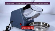 Ice Crusher, Double Blade, Powerful Motor, Electric Shaved ... -- Top Pick 2026 | Unbeatable Price!