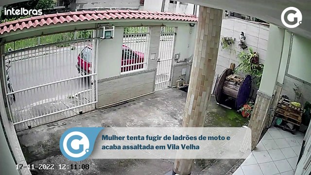 Mulher tenta fugir de ladrões de moto e acaba assaltada em Vila Velha