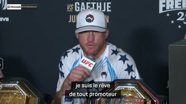 UFC Freedom 250 - Gaethje : Je suis le rêve de tout promoteur