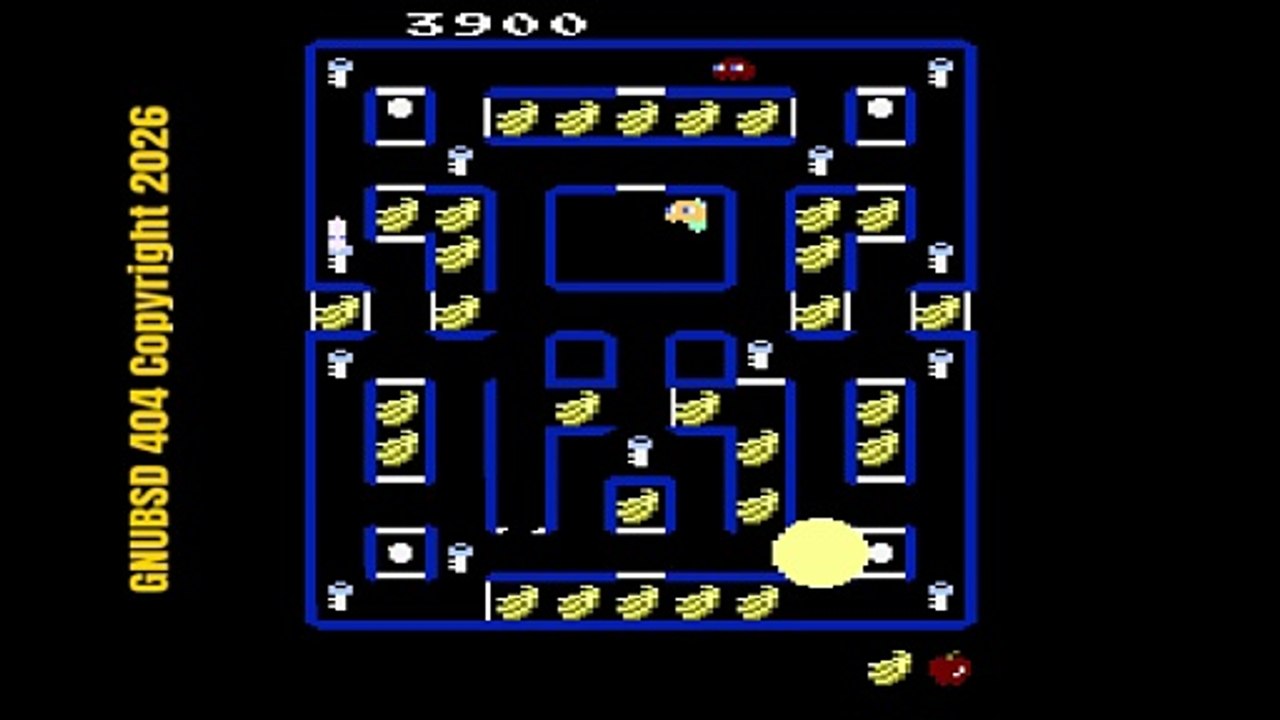 GNUBSD 404 Long N161 Super Pac Man (Atari 7800) (Linux/Web)