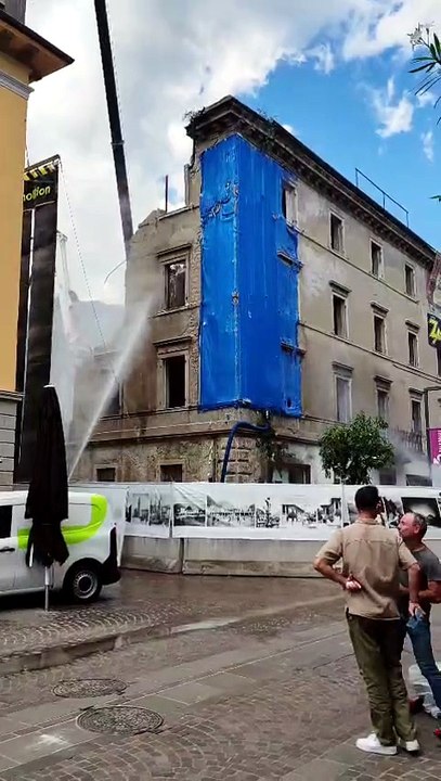 Demolizione dell'ex panificio Vivaldelli di Riva del Garda
