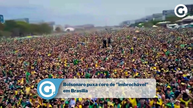 Bolsonaro puxa coro de imbrochável em Brasília