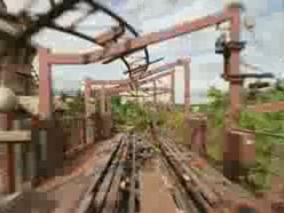 DisneyLand indiana jones montagne russe stop  motion