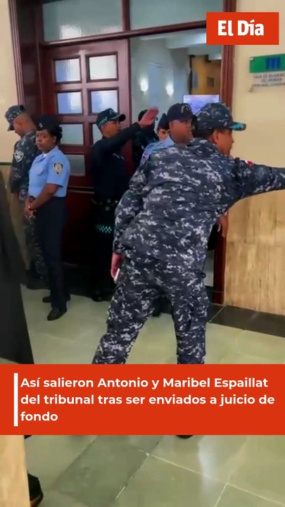 Así salieron Antonio y Maribel Espaillat del tribunal tras ser enviados a juicio de fondo