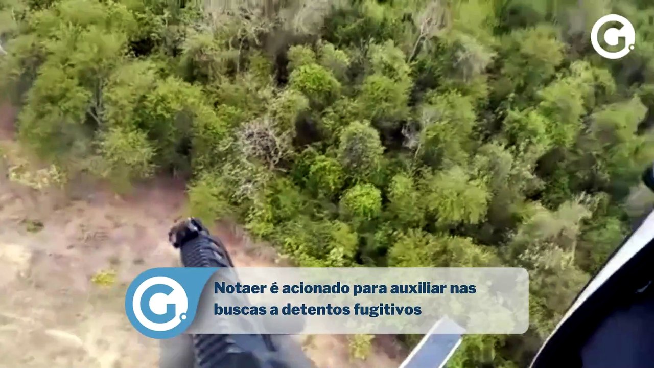 Notaer é acionado para auxiliar nas buscas a detentos fugitivos