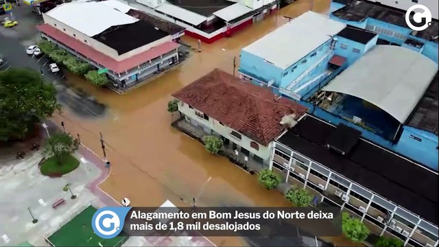 Alagamento em Bom Jesus do Norte deixa mais de 1,8 mil desalojados