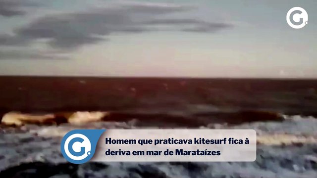 Homem que praticava kitesurf fica à deriva em mar de Marataízes