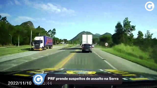 PRF prende suspeitos de assalto na Serra