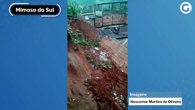 Chuva provoca queda de muro e alagamentos no Sul