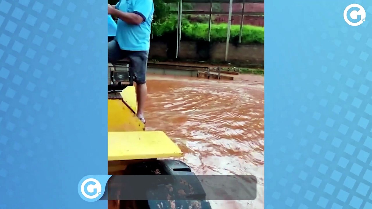 Chuva atinge Itaoca Pedra, em Cachoeiro de Itap...