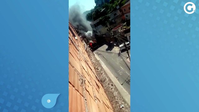 Ônibus incendiado no bairro Consolação em Vitória
