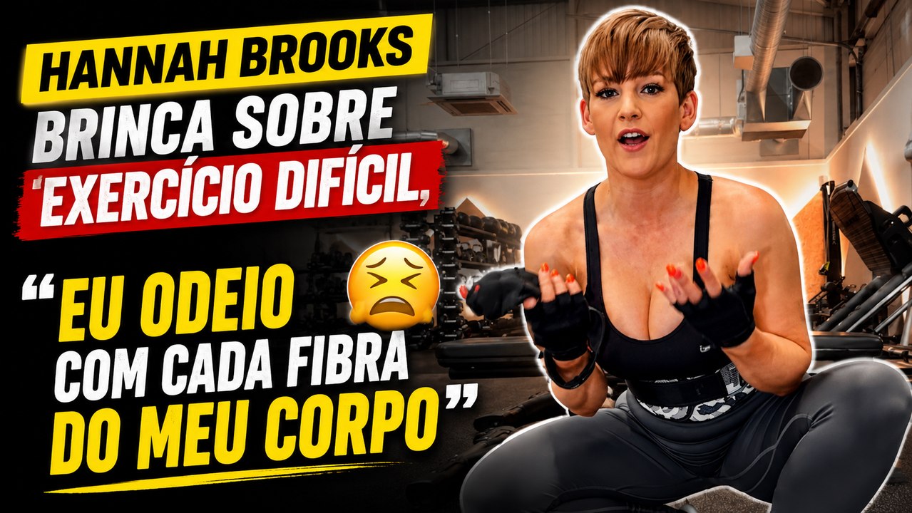 Hannah Brooks brinca sobre exercício difícil na academia: “Eu odeio com cada fibra do meu corpo”