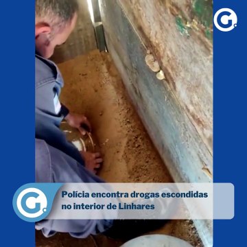Policiais encontram drogas escondidas e enterradas em Linhares