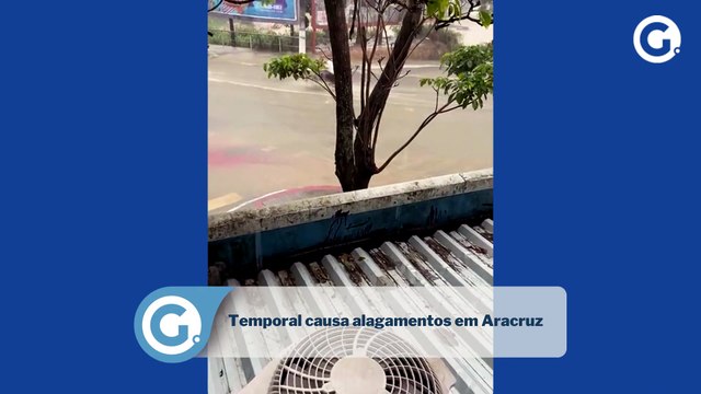 Temporal causa alagamentos em Aracruz