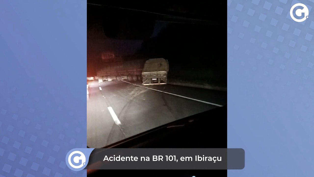 Acidente na BR 101, em Ibiraçu
