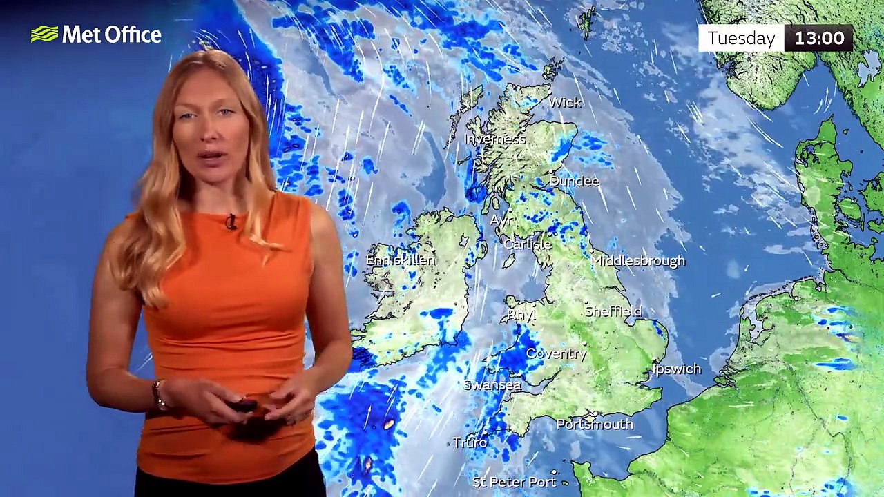 Met Office Monday Evening Weather Forecast 15/06/2026