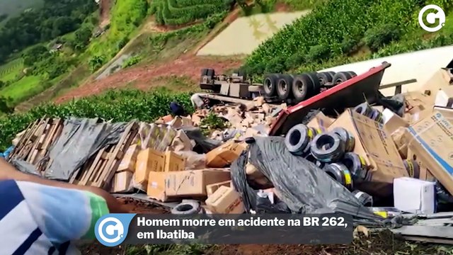 Homem morre em acidente na BR 262, em Ibatiba