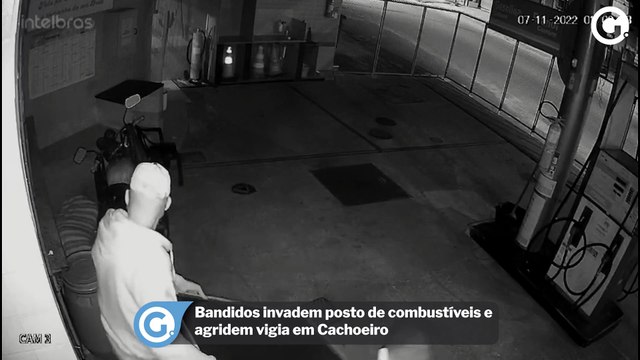 Bandidos invadem posto de combustíveis e agridem vigia em Cachoeiro
