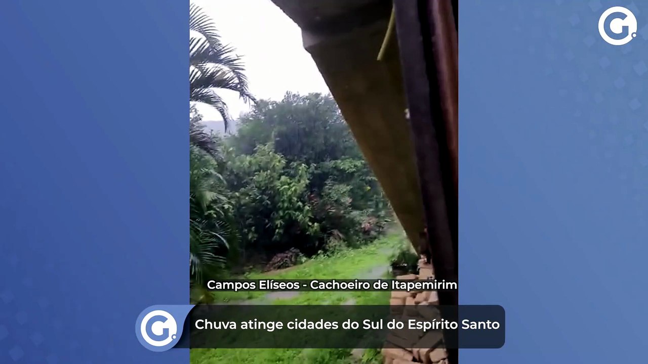 Chuva atinge cidades do Sul do Espírito Santo
