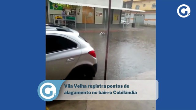 Vila Velha registra pontos de alagamento no bairro Cobilândia