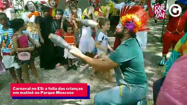 Folia das crianças em matinê no Parque Moscoso