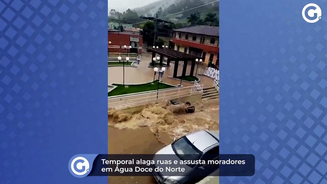 Temporal alaga ruas e assusta moradores em Água Doce do Norte