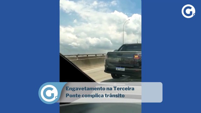 Engavetamento na Terceira Ponte complica trânsito