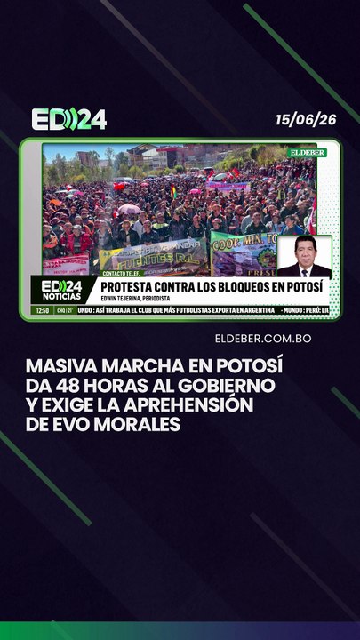 Masiva marcha en Potosí da 48 horas al Gobierno y exige la aprehensión de Evo Morales