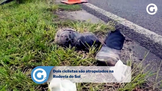 Dois ciclistas são atropelados por carro na Rodovia do Sol em Vila Velha