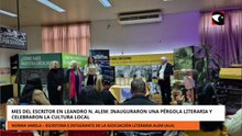 Mes del Escritor en Leandro N. Alem: inauguraron una pérgola literaria y celebraron la cultura local