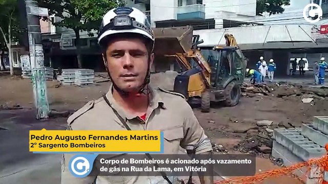 Corpo de Bombeiros é acionado após vazamento de gás na Rua da Lama, em Vitória