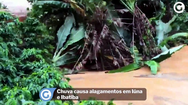Chuva causa alagamentos em Iúna e Ibatiba