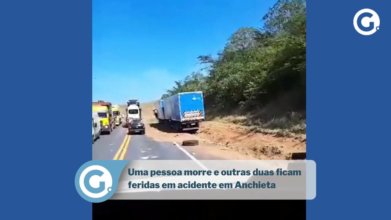 Uma pessoa morre e outras duas ficam feridas em acidente em Anchieta