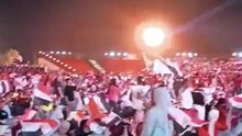 حشود جماهرية كبيرة  بالعاصمة الإدارية لمؤازرة المنتخب في مباراته أمام بلجيكا